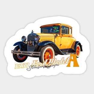 1931 Ford Model A Standard Coupe Sticker